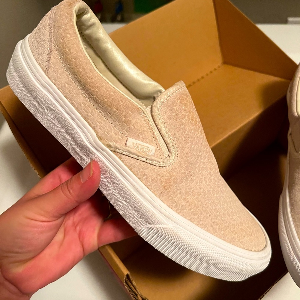 Suede slip on vans